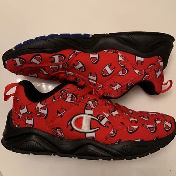 Champion Red/White Sneakers Size 6,5 - 7 - Picture 7 of 8